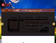 Tablet Screenshot of crossroadscowboychurch.com